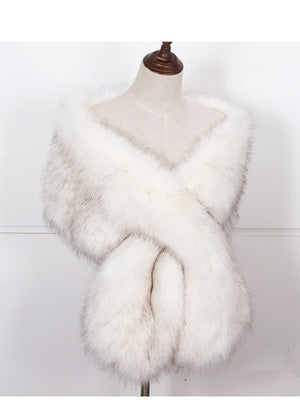 Women's Luxury Fur Vintage Soft Versatile Shawl and Wraps