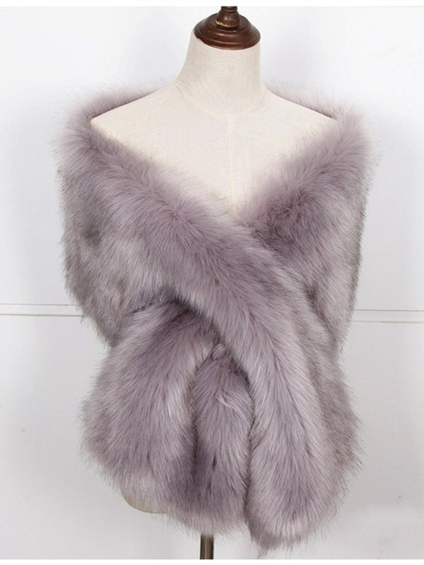 Women's Luxury Fur Vintage Soft Versatile Shawl and Wraps
