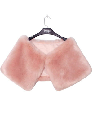 Women's Sweet Fur Soft Versatile Warm Party Shawl/Wraps