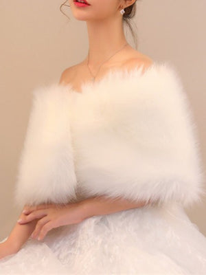 Women's Sweet Fur Soft Versatile Warm Party Shawl/Wraps