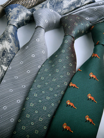 Men's Retro Printed Jacquard Fashionable Tie