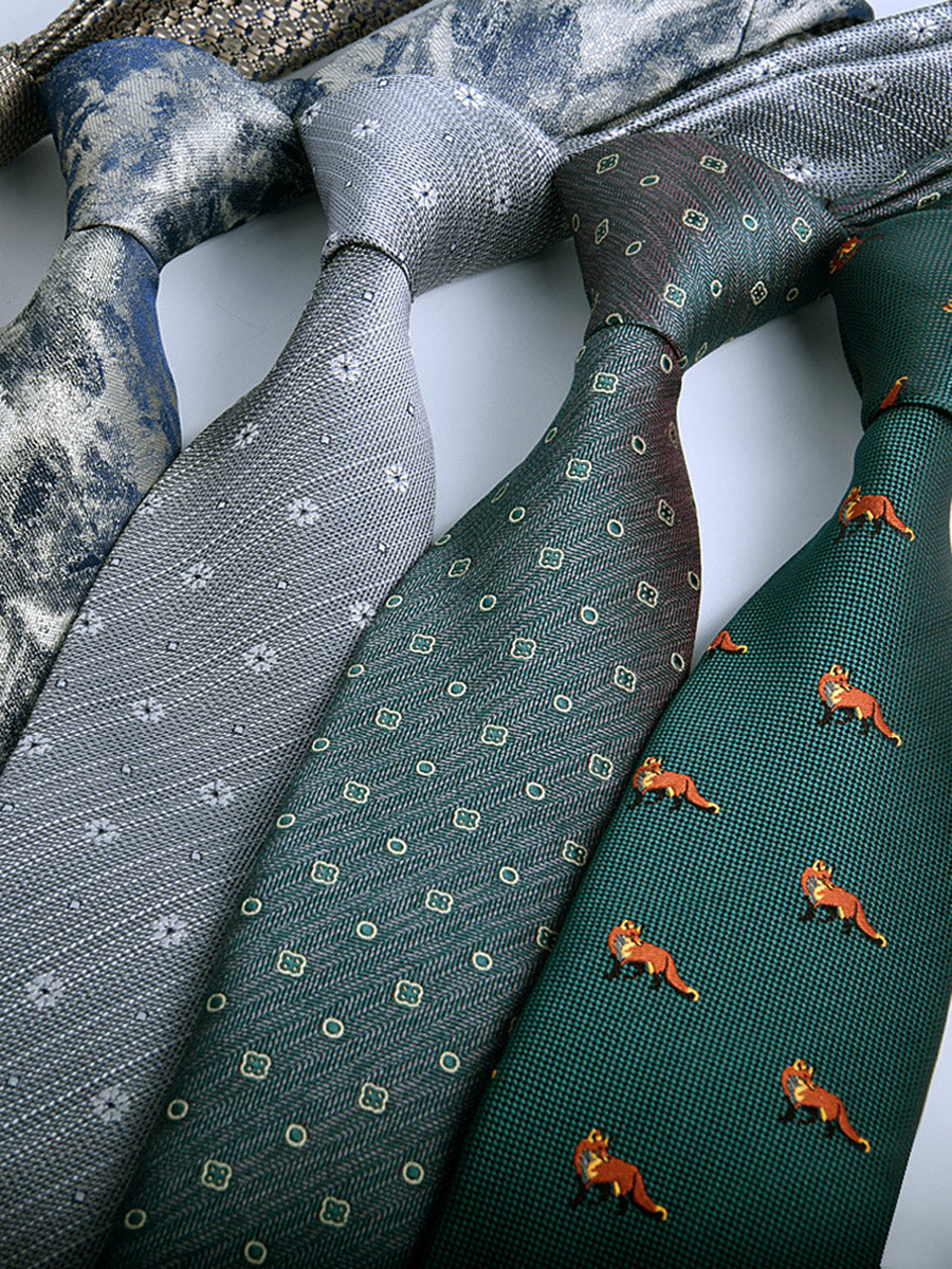 Men's Retro Printed Jacquard Fashionable Tie