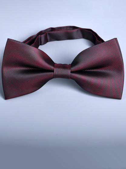 Men's Solid Colored Versatile Formal Bow Tie