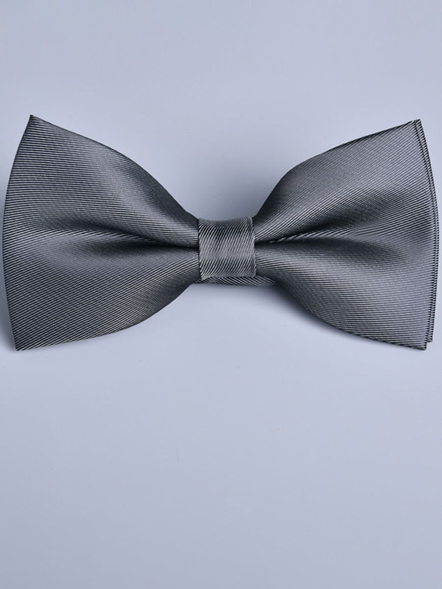 Men's Solid Colored Versatile Formal Bow Tie