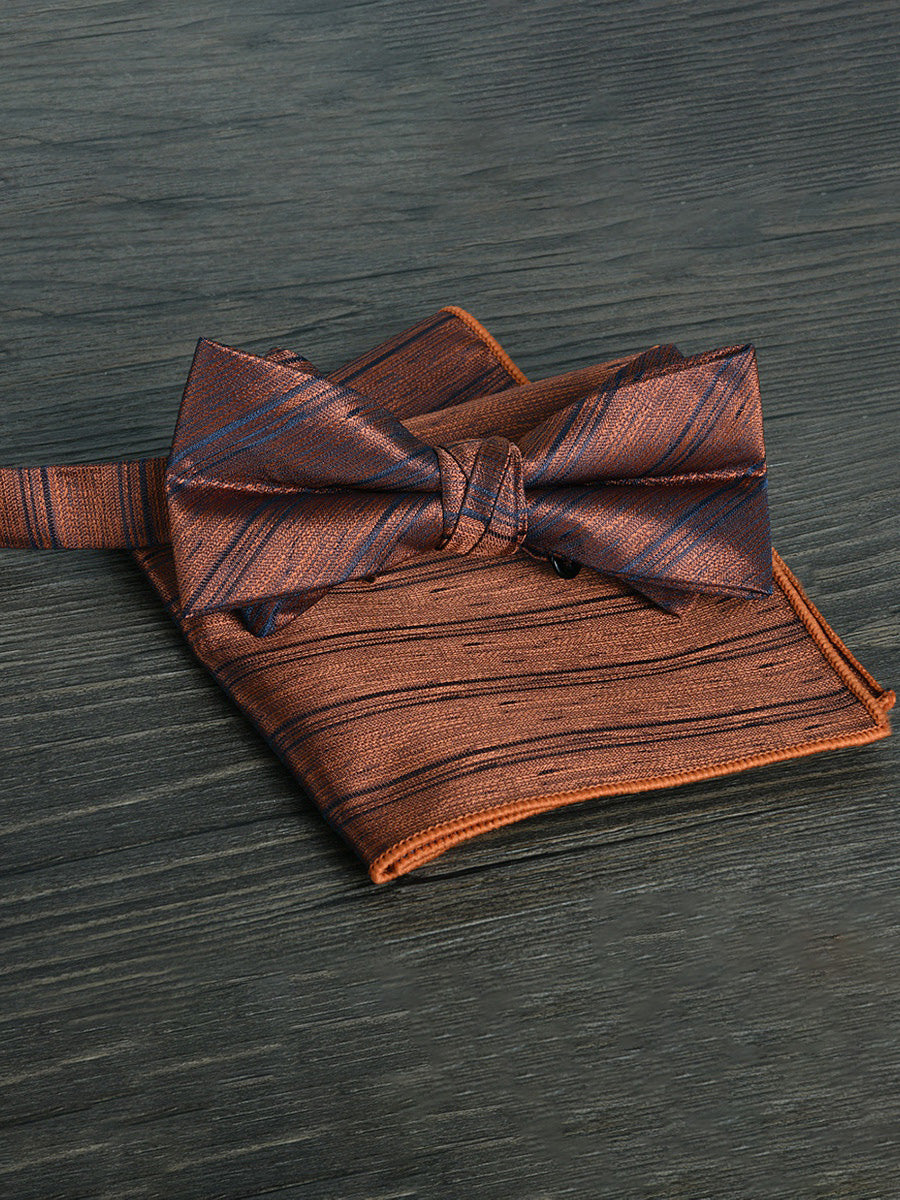 Men's Elegant Printed Jacquard Retro Bow Tie