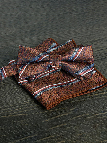 Men's Elegant Printed Jacquard Retro Bow Tie