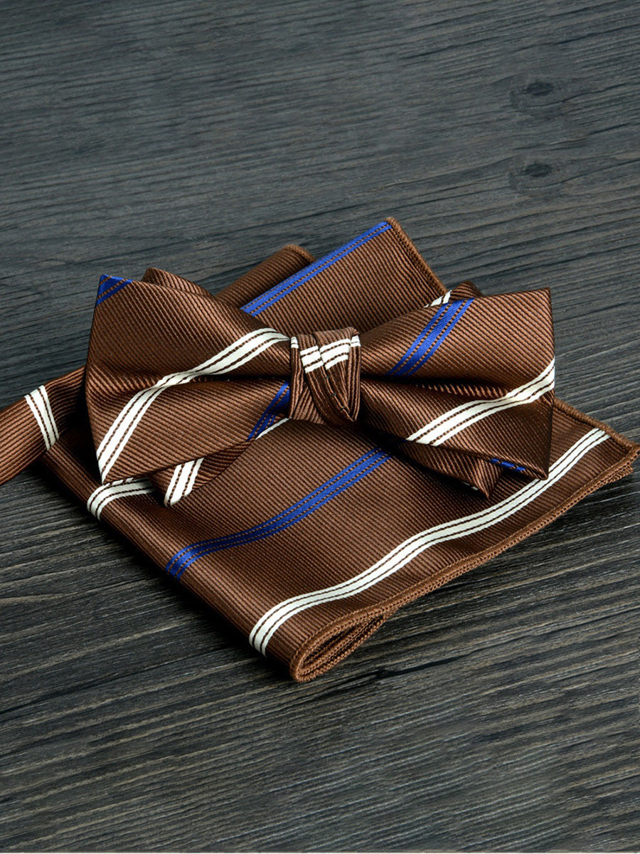 Men's Elegant Printed Jacquard Retro Bow Tie