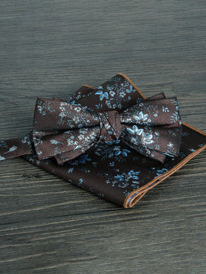 Men's Elegant Printed Jacquard Retro Bow Tie