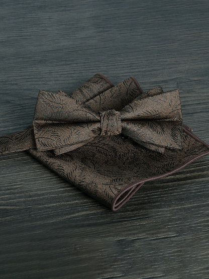 Men's Elegant Printed Jacquard Retro Bow Tie