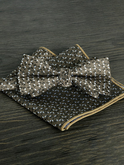 Men's Elegant Printed Jacquard Retro Bow Tie