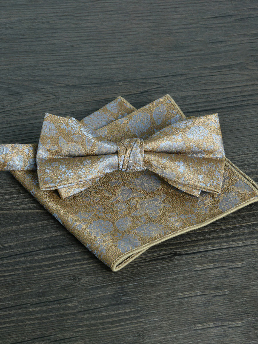 Men's Elegant Printed Jacquard Retro Bow Tie