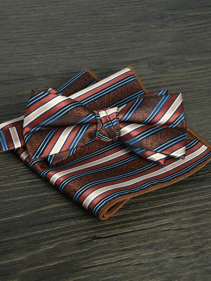 Men's Elegant Printed Jacquard Retro Bow Tie