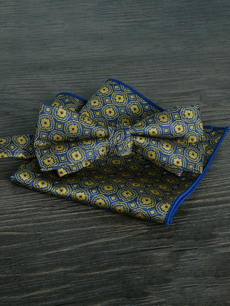 Men's Elegant Printed Jacquard Retro Bow Tie