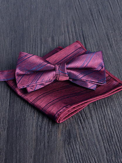 Men's Elegant Printed Jacquard Retro Bow Tie