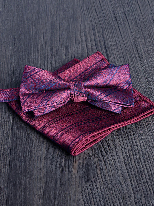 Men's Elegant Printed Jacquard Retro Bow Tie