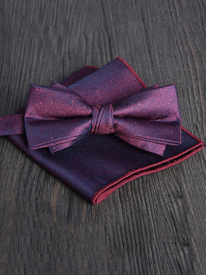 Men's Elegant Printed Jacquard Retro Bow Tie