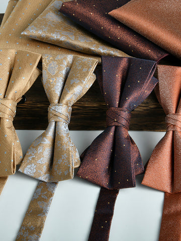 Men's Elegant Printed Jacquard Retro Bow Tie