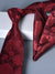 Men's 2 Pics Printed Jacquard Formal Floral Tie