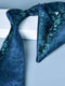 Men's 2 Pics Printed Jacquard Formal Floral Tie
