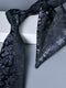 Men's 2 Pics Printed Jacquard Formal Floral Tie