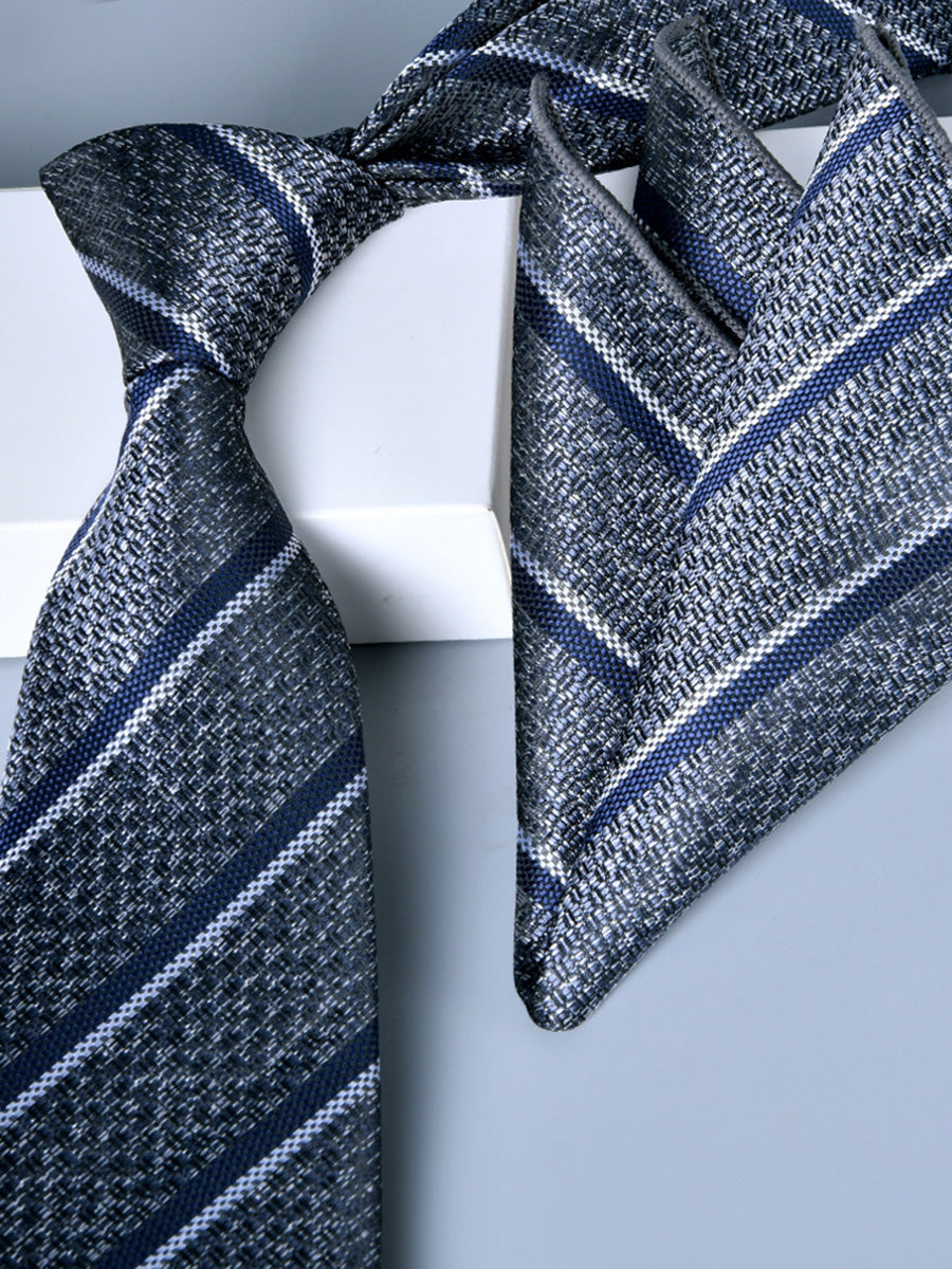 Men's 2 Pics Printed Jacquard Formal Floral Tie