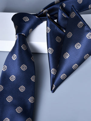 Men's 2 Pics Printed Jacquard Formal Floral Tie