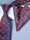 Men's 2 Pics Printed Jacquard Formal Floral Tie