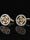 Men's Sparkling 2Pcs Alloy Cufflinks with Floral