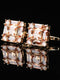 Men's Sparkling 2Pcs Alloy Cufflinks with Floral