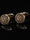 Men's Sparkling 2Pcs Alloy Cufflinks with Floral