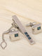 Men's Geometric Formal Tie Clip with Rhinestones