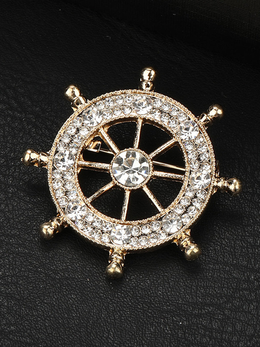 Men's Delicated Rhinestones Unique Brooch