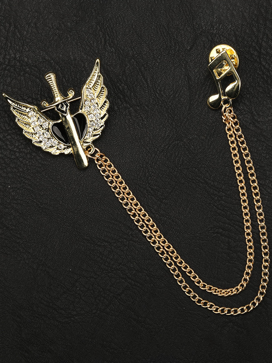 Men's Delicated Rhinestones Unique Brooch