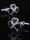 Men's 2Pcs Simple Geometric Metal Cufflinks