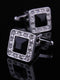 Men's 2Pcs Simple Geometric Metal Cufflinks