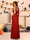 Sheath/Column One-Shoulder Long Sleeves Split Side Long Tight Halloween Dresses
