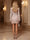 Sheath/Column High Neck Long Sleeves Homecoming Dresses With Beading & Feather