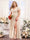 A-Line V-Neck Short Sleeves Split Side Chiffon Plus Size Bridesmaid Dresses
