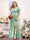 A-Line V-Neck Short Sleeves Split Side Chiffon Plus Size Bridesmaid Dresses