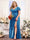 A-Line V-Neck Short Sleeves Split Side Chiffon Plus Size Bridesmaid Dresses