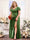 A-Line V-Neck Short Sleeves Split Side Chiffon Plus Size Bridesmaid Dresses