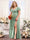A-Line V-Neck Short Sleeves Split Side Chiffon Plus Size Bridesmaid Dresses