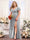 A-Line V-Neck Short Sleeves Split Side Chiffon Plus Size Bridesmaid Dresses
