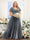 A-Line V-Neck Short Sleeves Split Side Ruched Chiffon Plus Size Bridesmaid Dresses