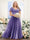 A-Line V-Neck Short Sleeves Split Side Ruched Chiffon Plus Size Bridesmaid Dresses