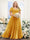 A-Line V-Neck Short Sleeves Split Side Ruched Chiffon Plus Size Bridesmaid Dresses