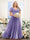 A-Line V-Neck Short Sleeves Split Side Ruched Chiffon Plus Size Bridesmaid Dresses