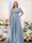 A-Line V-Neck Short Sleeves Chiffon Plus Size Bridesmaid Dresses with Pockets