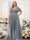 A-Line V-Neck Short Sleeves Chiffon Plus Size Bridesmaid Dresses with Pockets