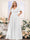 A-Line V-Neck Short Sleeves Chiffon Plus Size Bridesmaid Dresses with Pockets